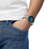 Tissot PR516 Chronograph 40mm Blue-Black Dial Men's Watch T1494171104101