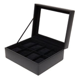 WOLF Heritage Black 8 Piece Watch Box 99513