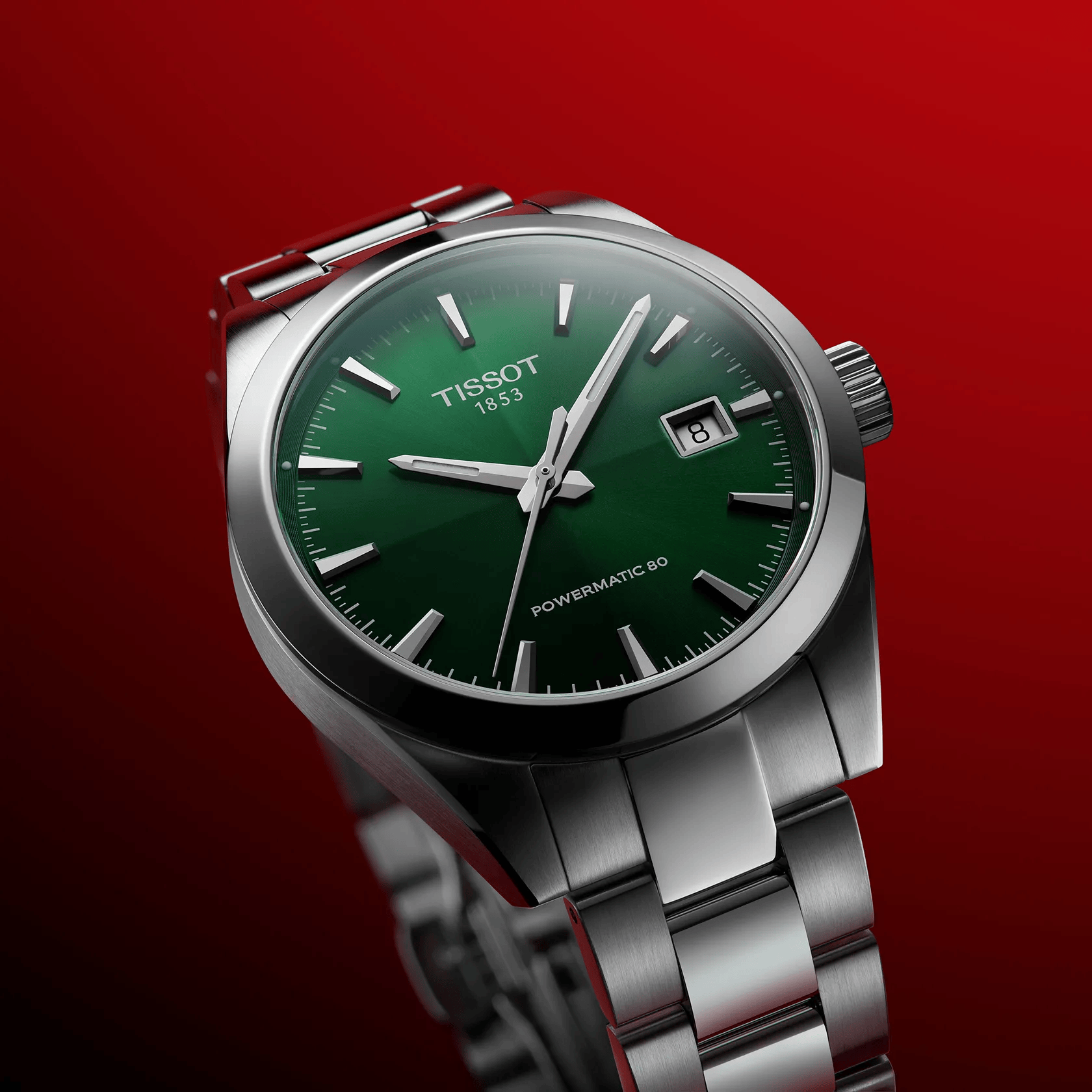 Tissot Gentleman 38mm Green Dial Men's Watch T1658071109100