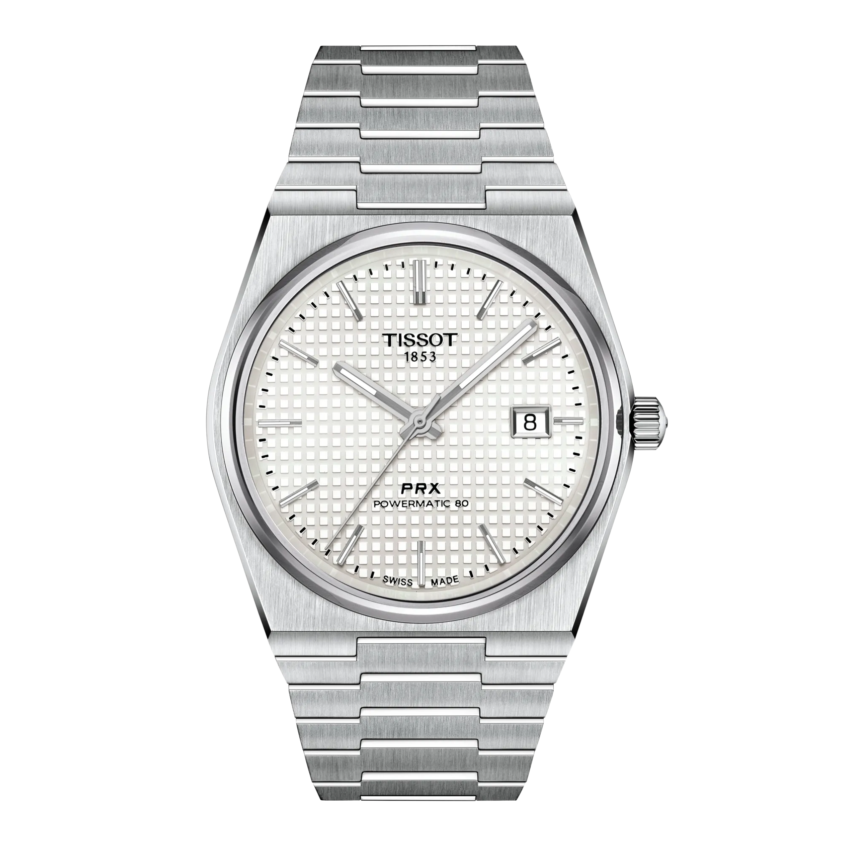 Tissot PRX Powermatic 80 40mm White Mother-of-Pearl Dial Men's Watch T1374071111100
