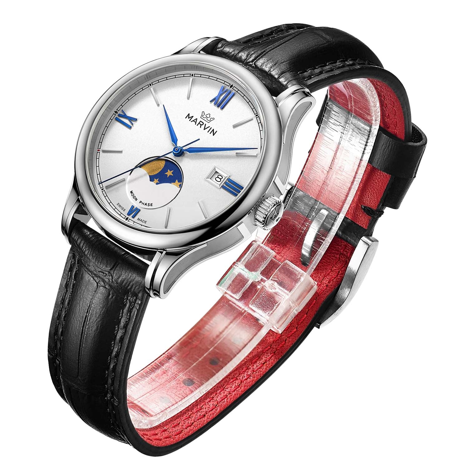 Marvin Malton Round 31.5mm White Dial Women's Watch M020.12.28.74