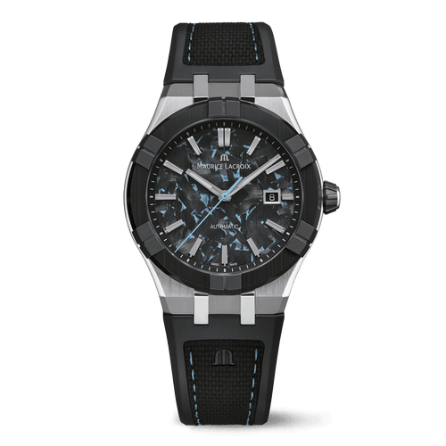 Maurice Lacroix Aikon-IC Frozen Carbon 43mm Blue Dial Men's Watch AC6008-SSL20-430-2