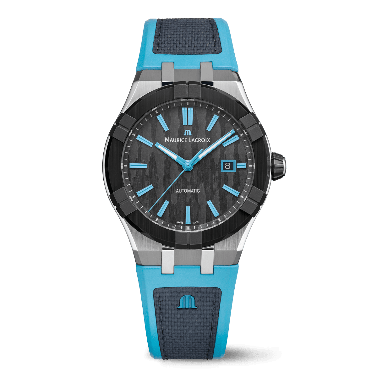 Maurice Lacroix AIKONIC Automatic 43mm Black Dial Men's Watch AC6008-SSL40-331-4