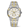 Maurice Lacroix AIKON Quartz Chronograph Duotone 42mm White Dial Men's Watch AI1118-PVY03-130-1