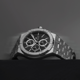 Maurice Lacroix AIKON Quartz Chronograph 42mm Black Dial Men's Watch AI1118-SS002-330-1