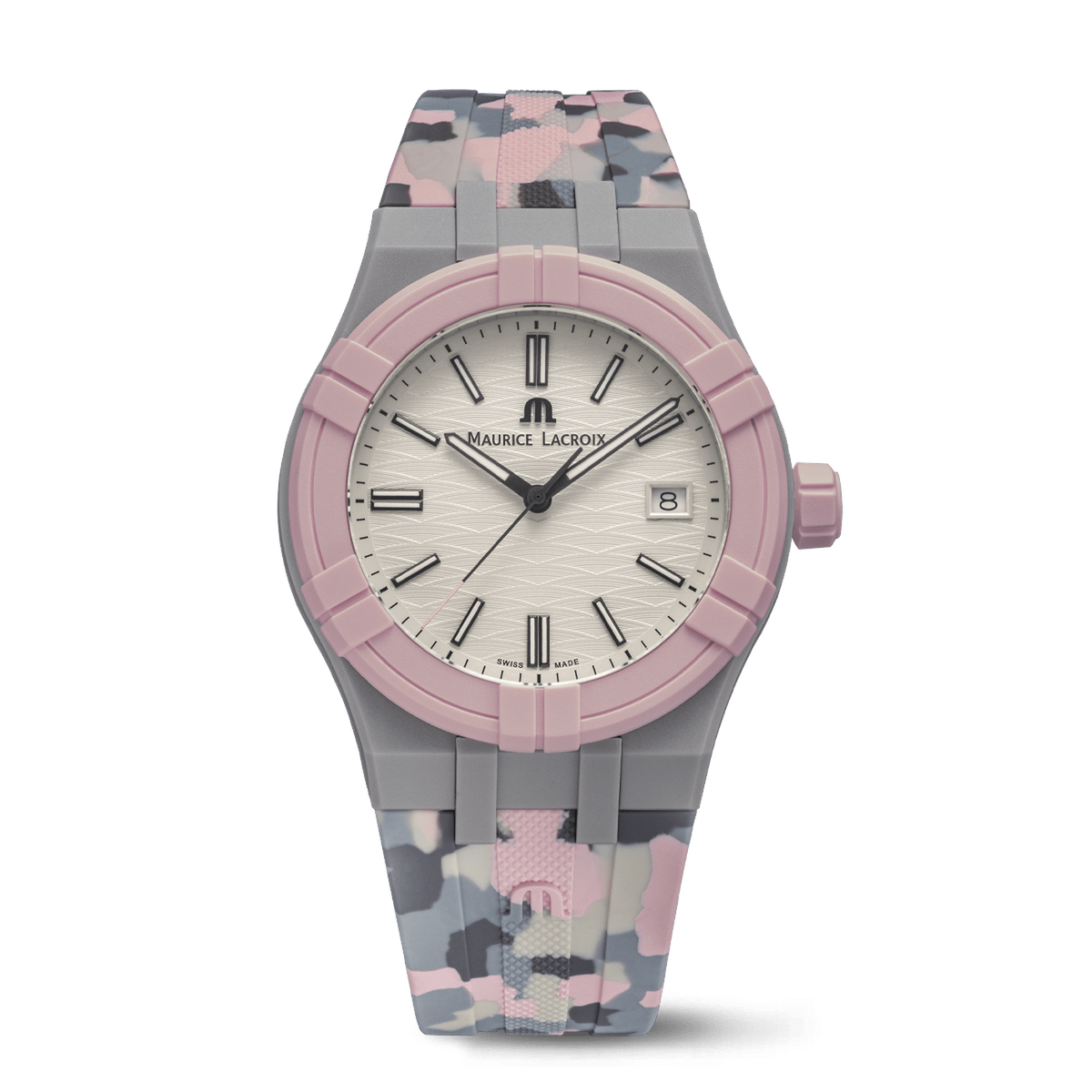 Maurice Lacroix AIKON #tide Pink Camo Unisex Watch AI2008-2992Z-000-0