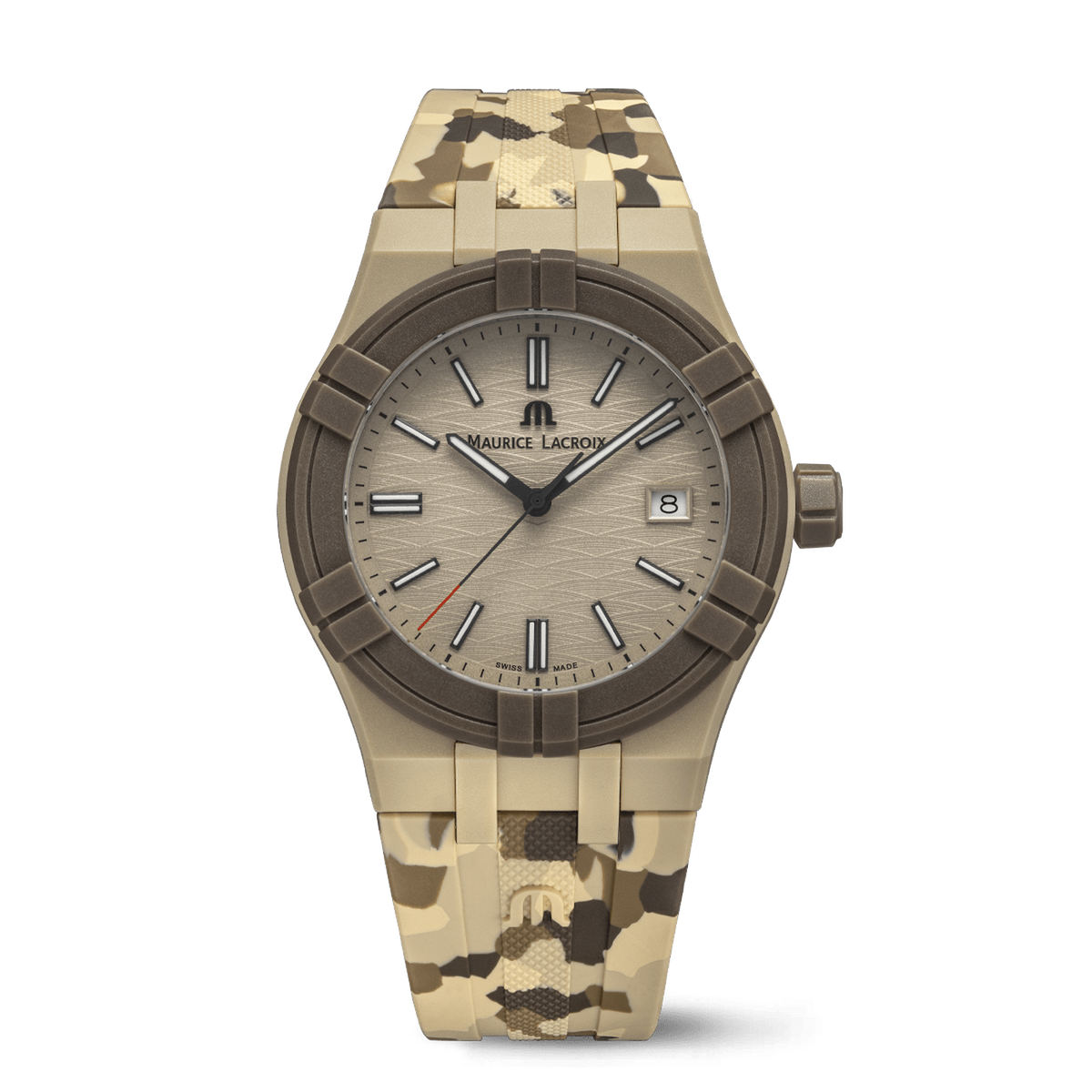 Maurice Lacroix AIKON #tide Beige Camo Men's Watch AI2008-IJJIZ-000-0