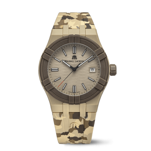 Maurice Lacroix AIKON #tide Beige Camo Men's Watch AI2008-IJJIZ-000-0