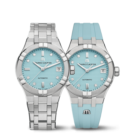 Maurice Lacroix AIKON 35mm Turquoise Limited Summer Edition Women's Watch AI6006-SS00F-451-C