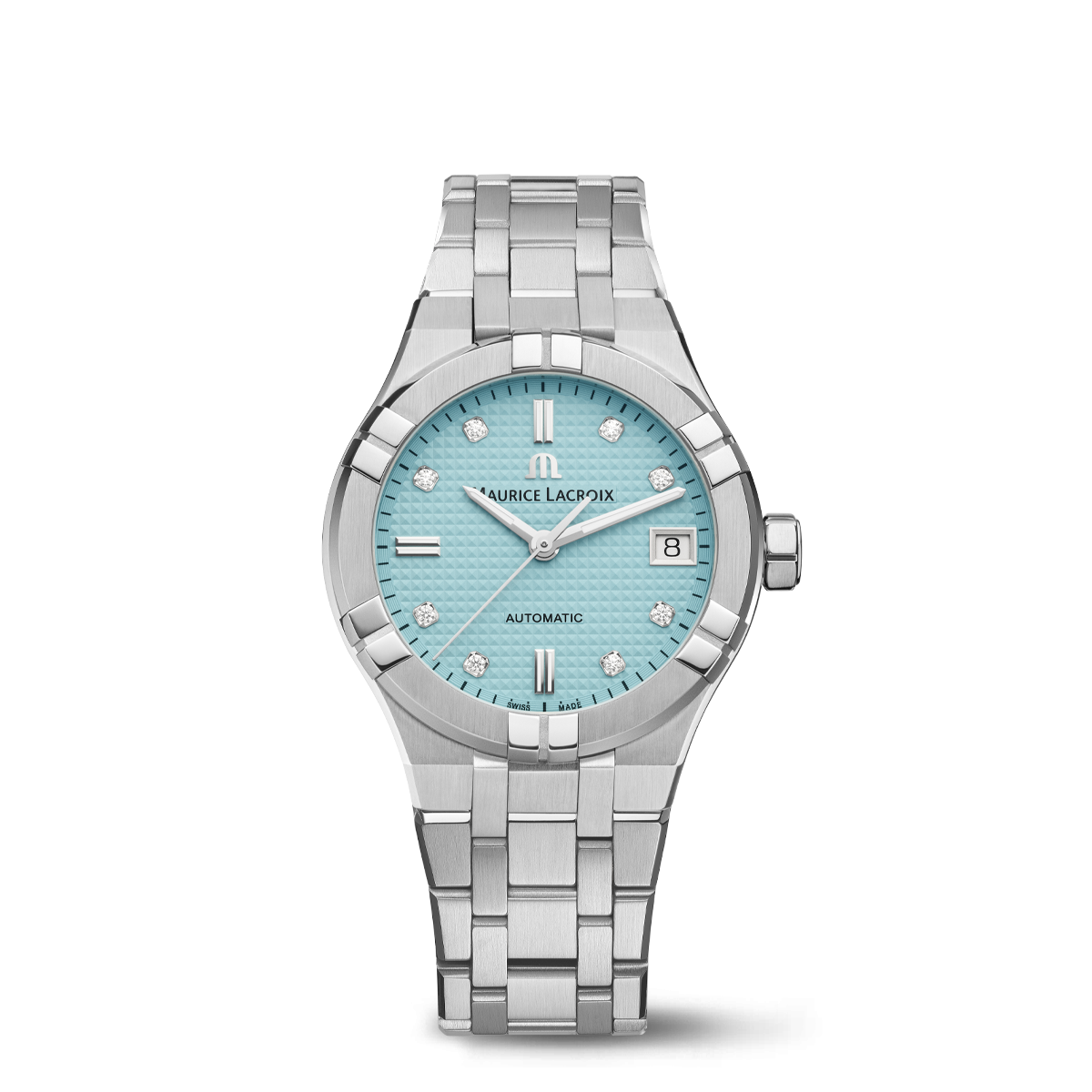 Maurice Lacroix AIKON Automatic Limited Summer Edition 35mm Turquoise Dial Women's Watch AI6006-SS00F-451-C