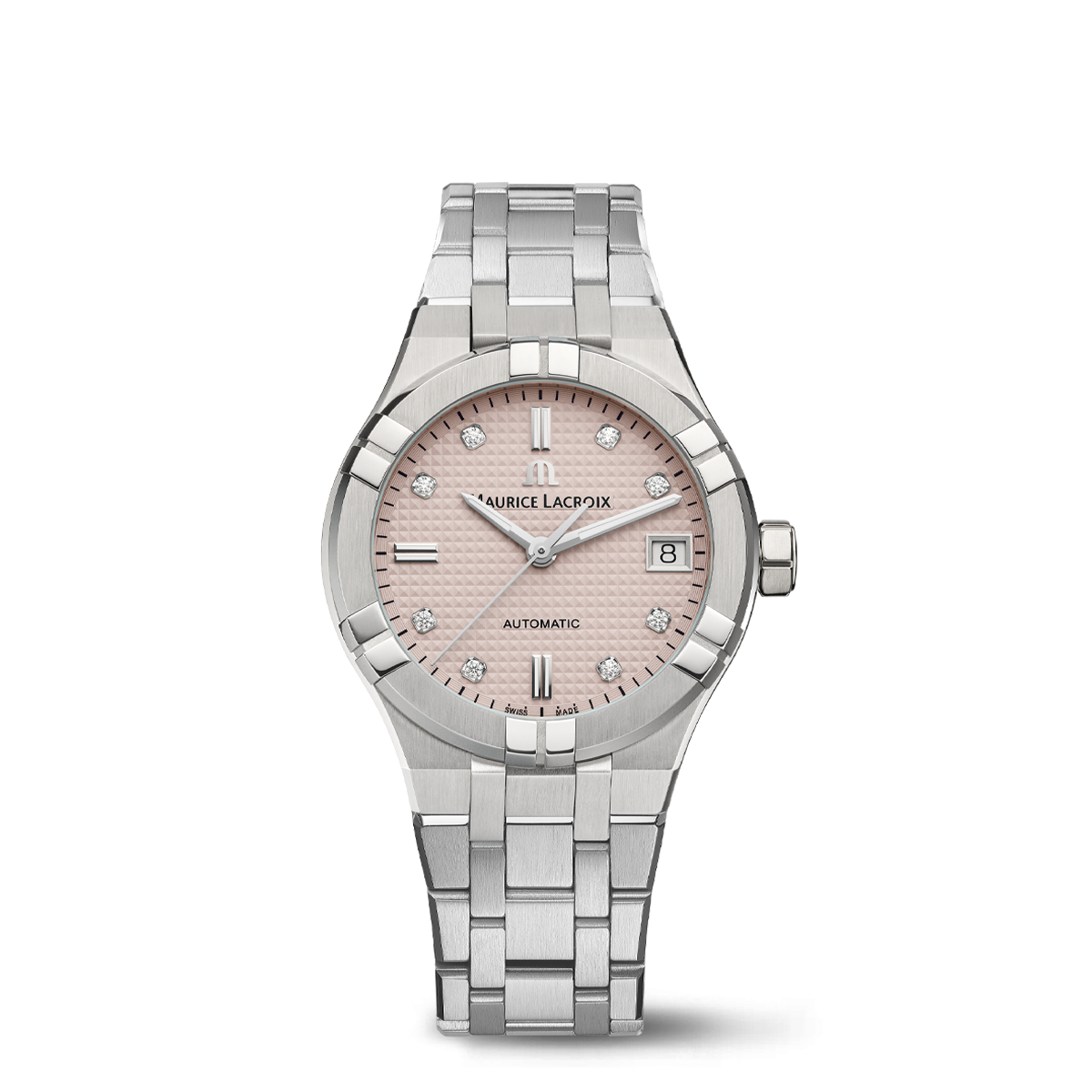 Maurice Lacroix AIKON Automatic Limited Summer Edition 35mm Pink Dial Women's Watch AI6006-SS00F-550-E
