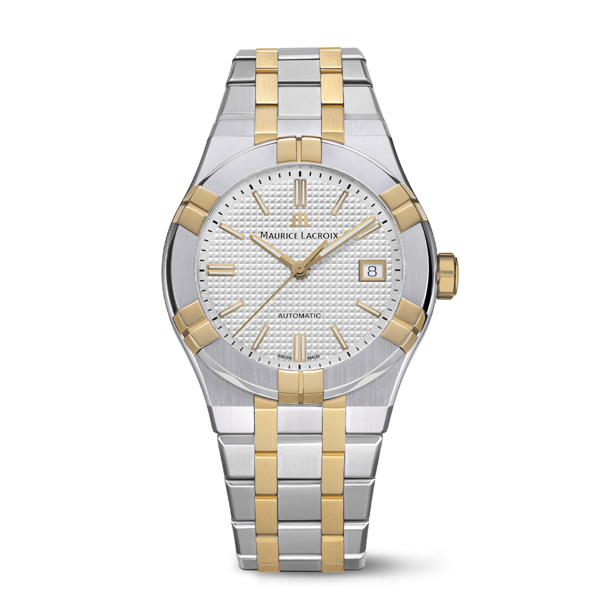 Maurice Lacroix AIKON Automatic Date 39mm Silver Dial Men's Watch AI6007-SP012-130-1