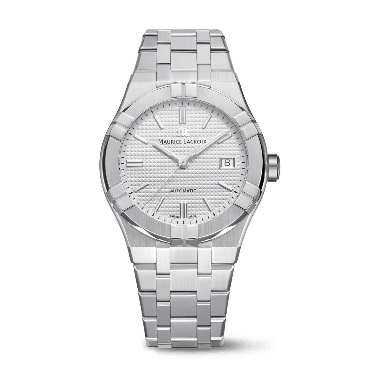 Maurice Lacroix Aikon Automatic Date 39mm Silver Dial Men's Watch AI6007-SS002-130-1