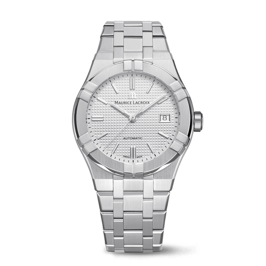 Maurice Lacroix Aikon Automatic Date 39mm Silver Dial Men's Watch AI6007-SS002-130-1