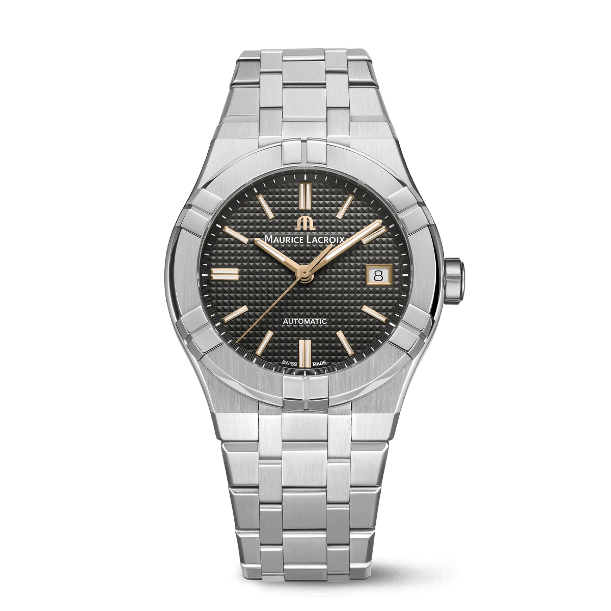 Maurice Lacroix AIKON Automatic Date 39mm Black Dial Men's Watch AI6007-SS002-331-1