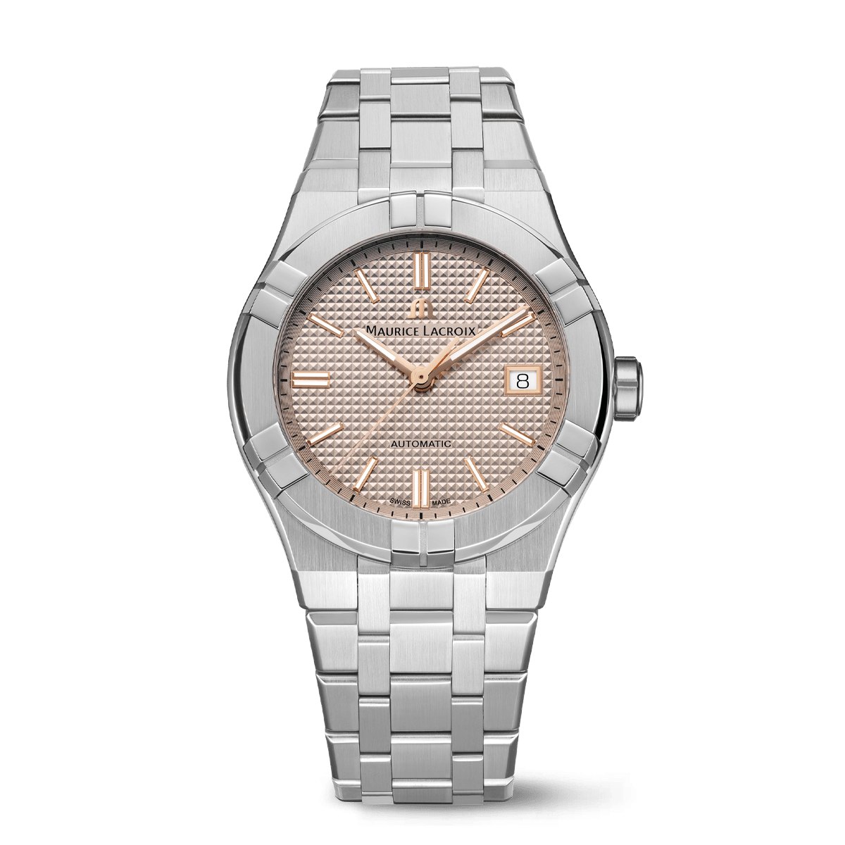 Maurice Lacroix AIKON Automatic 39mm Ecru Dial Men's Watch AI6007-SS002-731-1