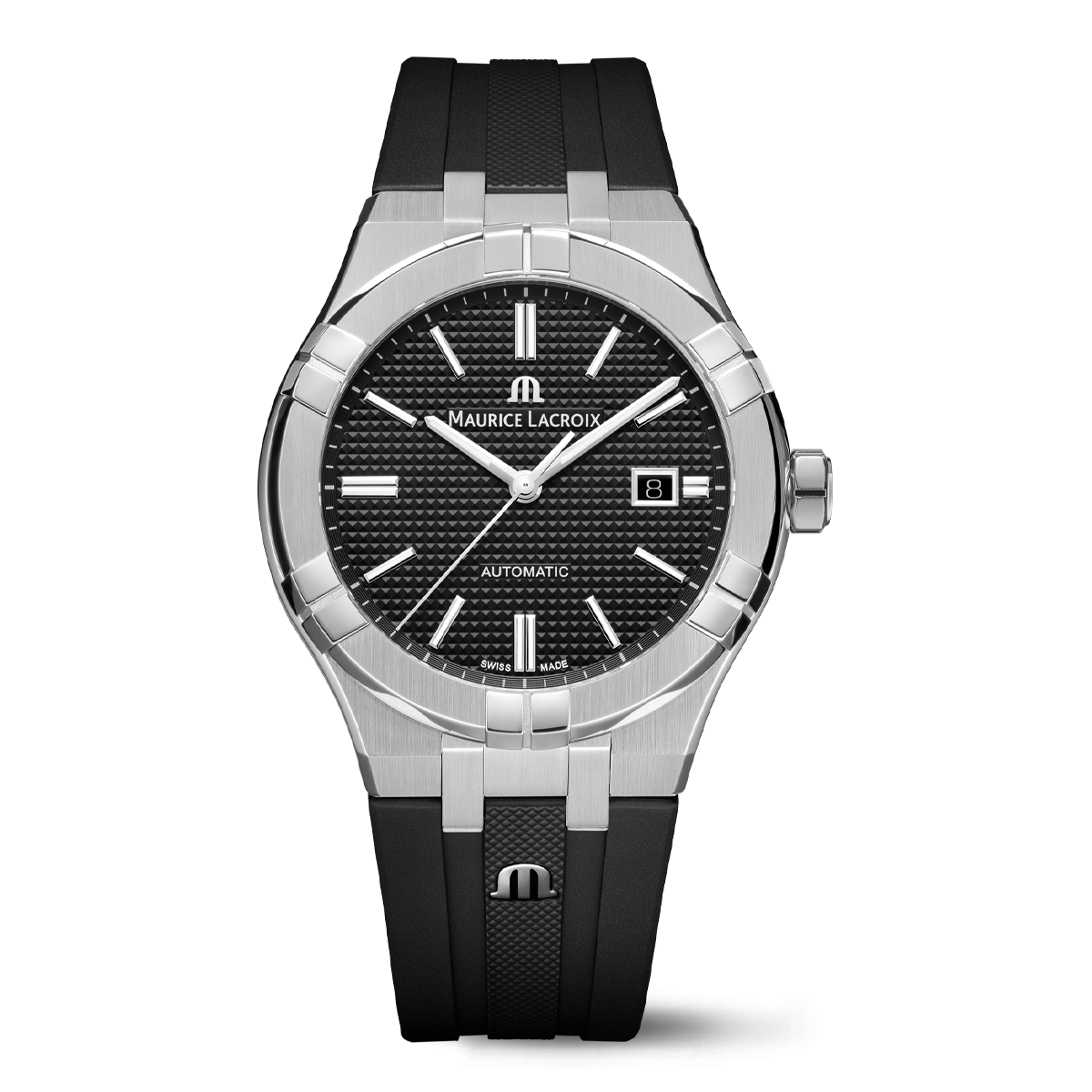 Maurice Lacroix AIKON Automatic Date 42mm Black Dial Men's Watch AI6008-SS000-330-2