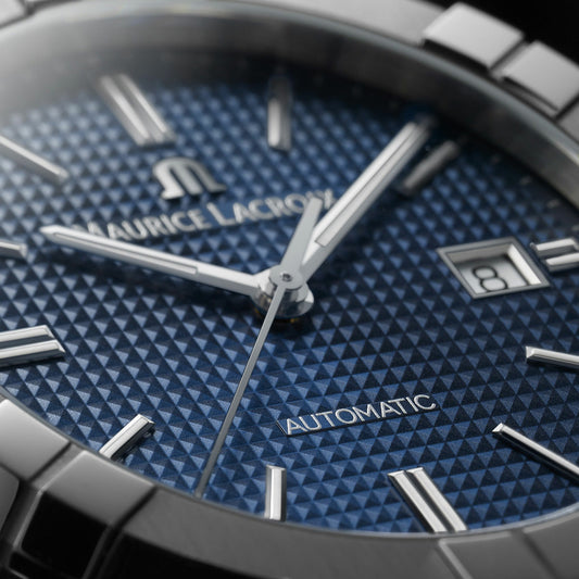 Maurice Lacroix AIKON Automatic Date 42mm Blue Dial Men's Watch AI6008-SS000-430-4