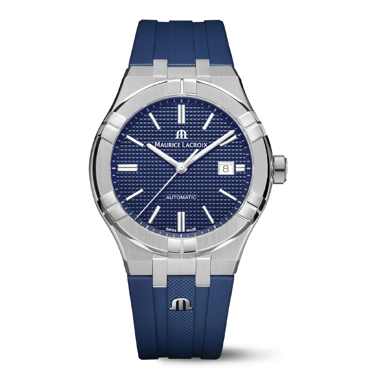 Maurice Lacroix AIKON Automatic Date 42mm Blue Dial Men's Watch AI6008-SS000-430-4