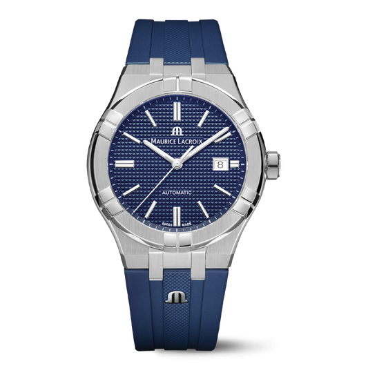 Maurice Lacroix AIKON Automatic Date 42mm Blue Dial Men's Watch AI6008-SS000-430-4