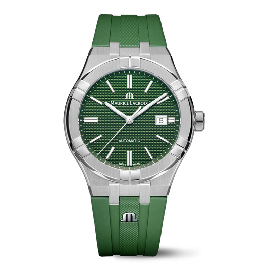 Maurice Lacroix AIKON Automatic 42mm Green Men's Watch AI6008-SS000-630-5
