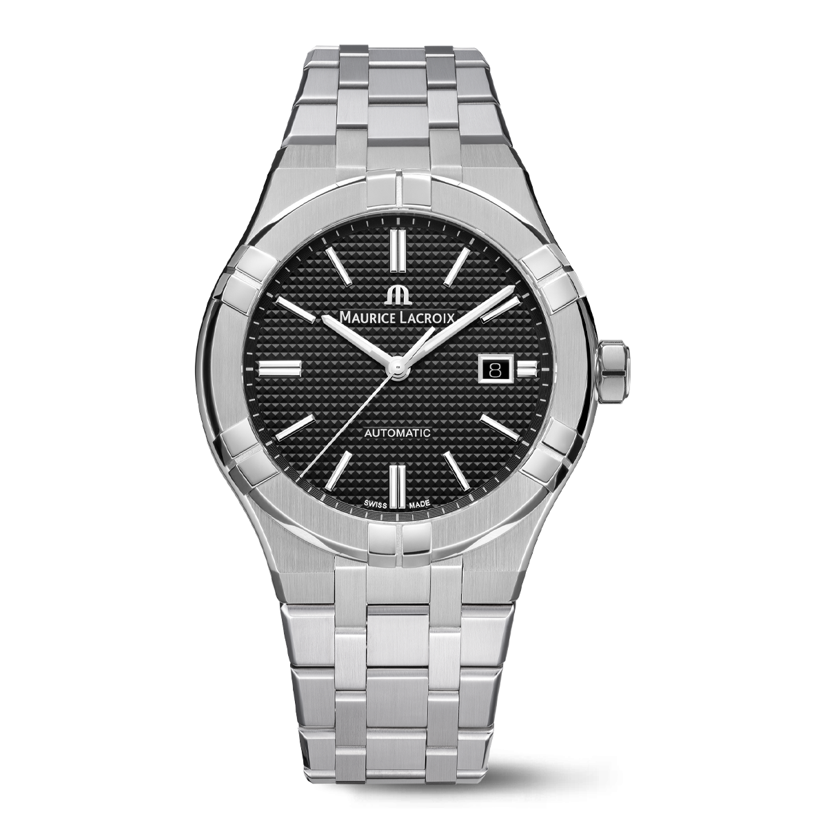 Maurice Lacroix AIKON Automatic Date 42mm Black Dial Men's Watch AI6008-SS002-330-1
