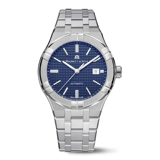 Maurice Lacroix AIKON Automatic Date 42mm Blue Dial Men's Watch AI6008-SS002-430-1