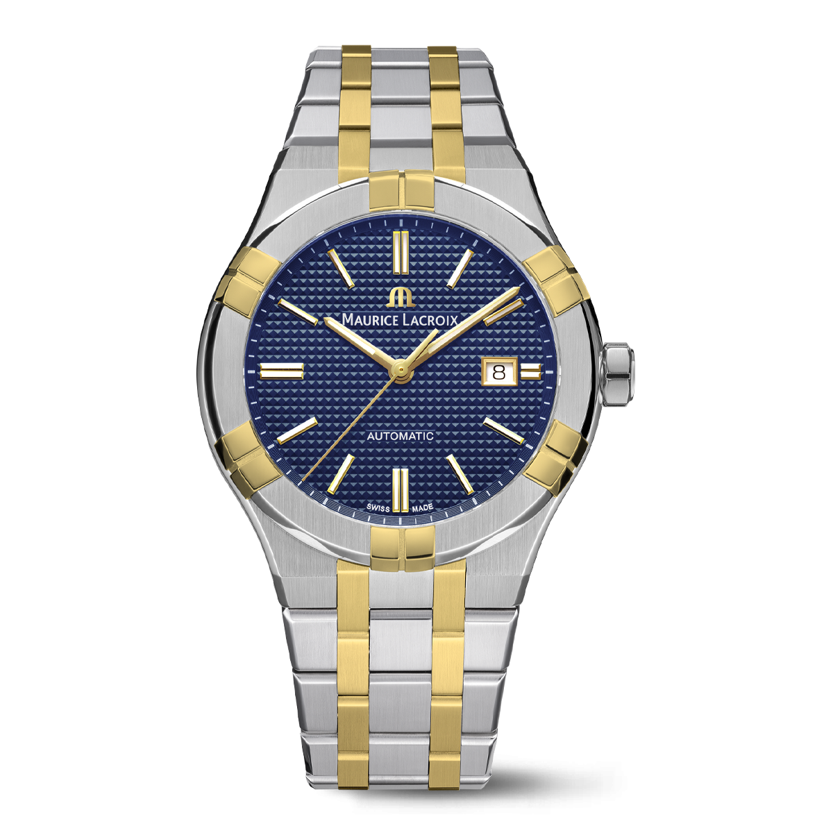 Maurice Lacroix AIKON Automatic Date 42mm Blue Dial Men's Watch AI6008-SY013-432-1