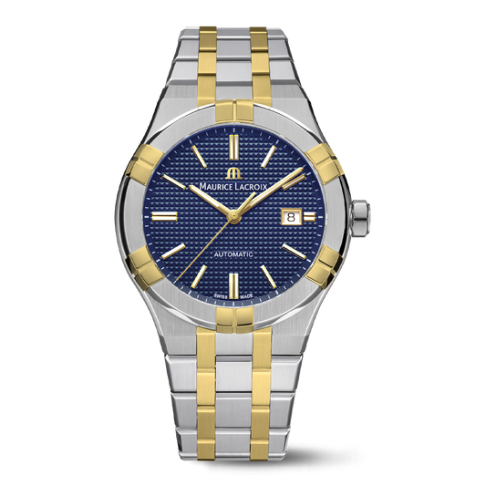 Maurice Lacroix AIKON Automatic Date 42mm Blue Dial Men's Watch AI6008-SY013-432-1