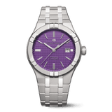 Maurice Lacroix AIKON Automatic Titanium 42mm Purple Dial Men's Watch AI6008-TT032-430-1