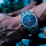 Maurice Lacroix AIKON Automatic Chronograph 42mm Blue Dial Men's Watch AI6218-SS002-430-1