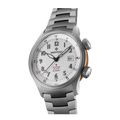 Bremont Altitude MB Meteor Orange Barrel 42mm Brushed Silver Dial Men's Watch ALT42-MT-TI-SIOR-B