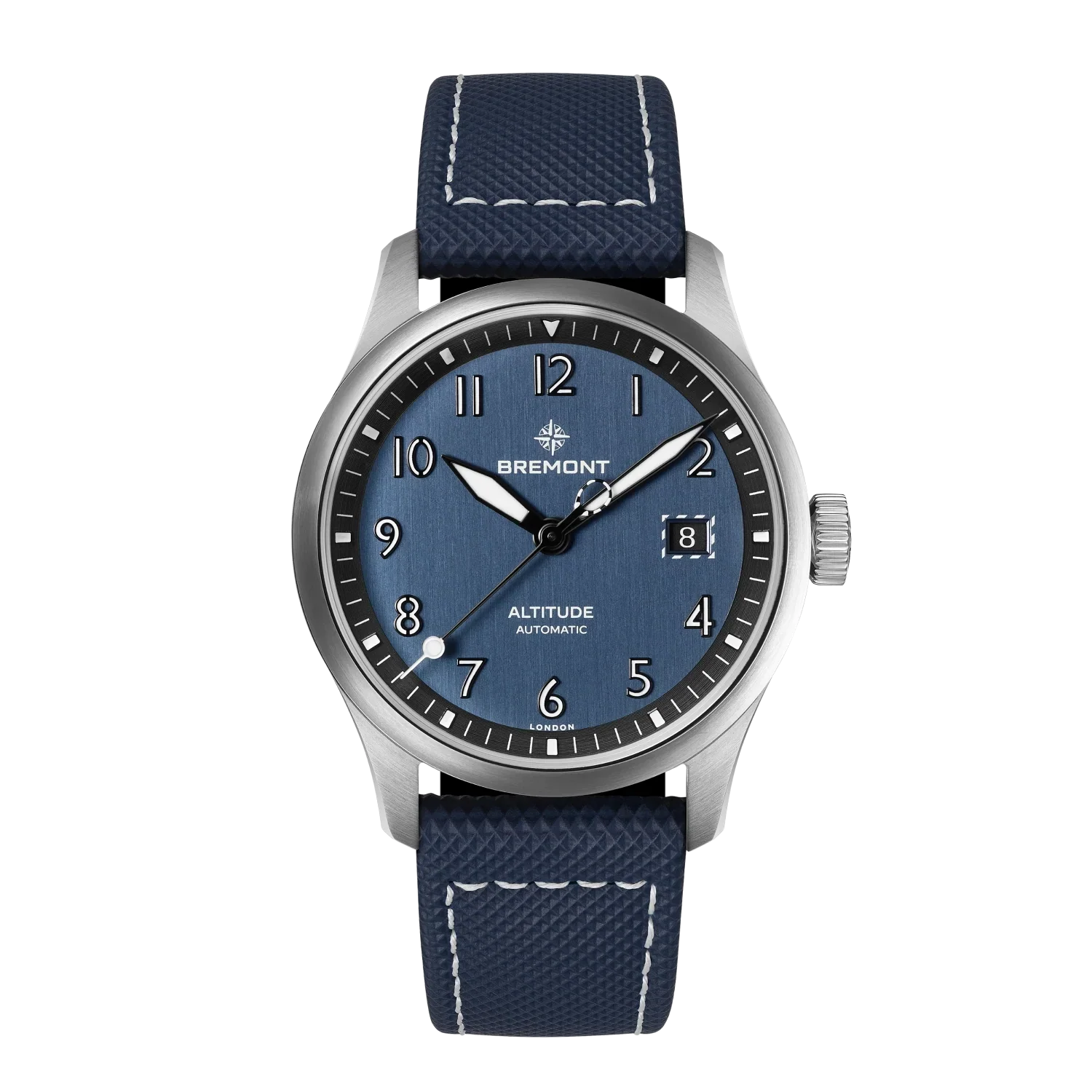 Bremont Altitude Date 39mm Blue Dial Men's Watch ALT39-DT-SS-BL-L-S