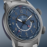 Bremont Altitude MB Meteor Time Zones 42mm Air Force Blue Dial Men's Watch ALT42-MT-Z-TI-BLBL-N-S