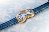 EXAEQUO Classic Melting Watch 28mm White Jeans Dial Men's Watch EX 0002.0012