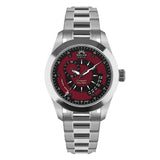 SOLAR AQUA Prima Abyss Steel Italian Burgundy 42mm Black-Italian Burgundy Dial Men's Watch SA0010.0028