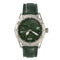 SOLAR AQUA Mishipeshu O. Green Croco 40mm Green Dial Men's Watch SA0050.0023.C
