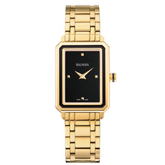 Balmain Eirini 25mm Rectangular Yellow Gold Women's Watch B43923366