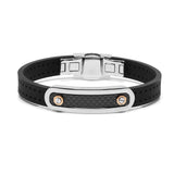 Baraka Men's 18K Rose Gold, Carbon Fiber & Rubber Bracelet