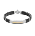 Baraka Men's 18K Yellow Gold Ceramic Diamond Bracelet