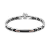 Baraka 18K rose gold and stainless steel diamond bracelet BR381401ROLU
