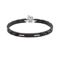 Baraka Men's 18K Rose Gold & Steel Diamond Bracelet