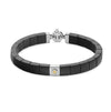 Baraka 18K yellow gold and black ceramic diamond bracelet BR382001GICN