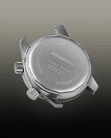 Benrus Ultra-Deep 36.5mm Black Dial Men's Watch UD-SA-BK-SS