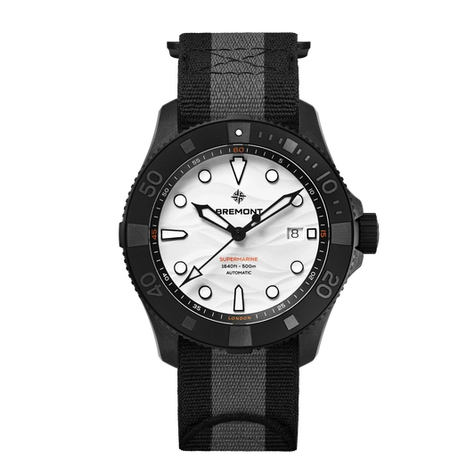 Bremont Supermarine Full Ceramic Polar White 43mm White Dial Men's Watch SM43-DT-BKCER-WH-N-S