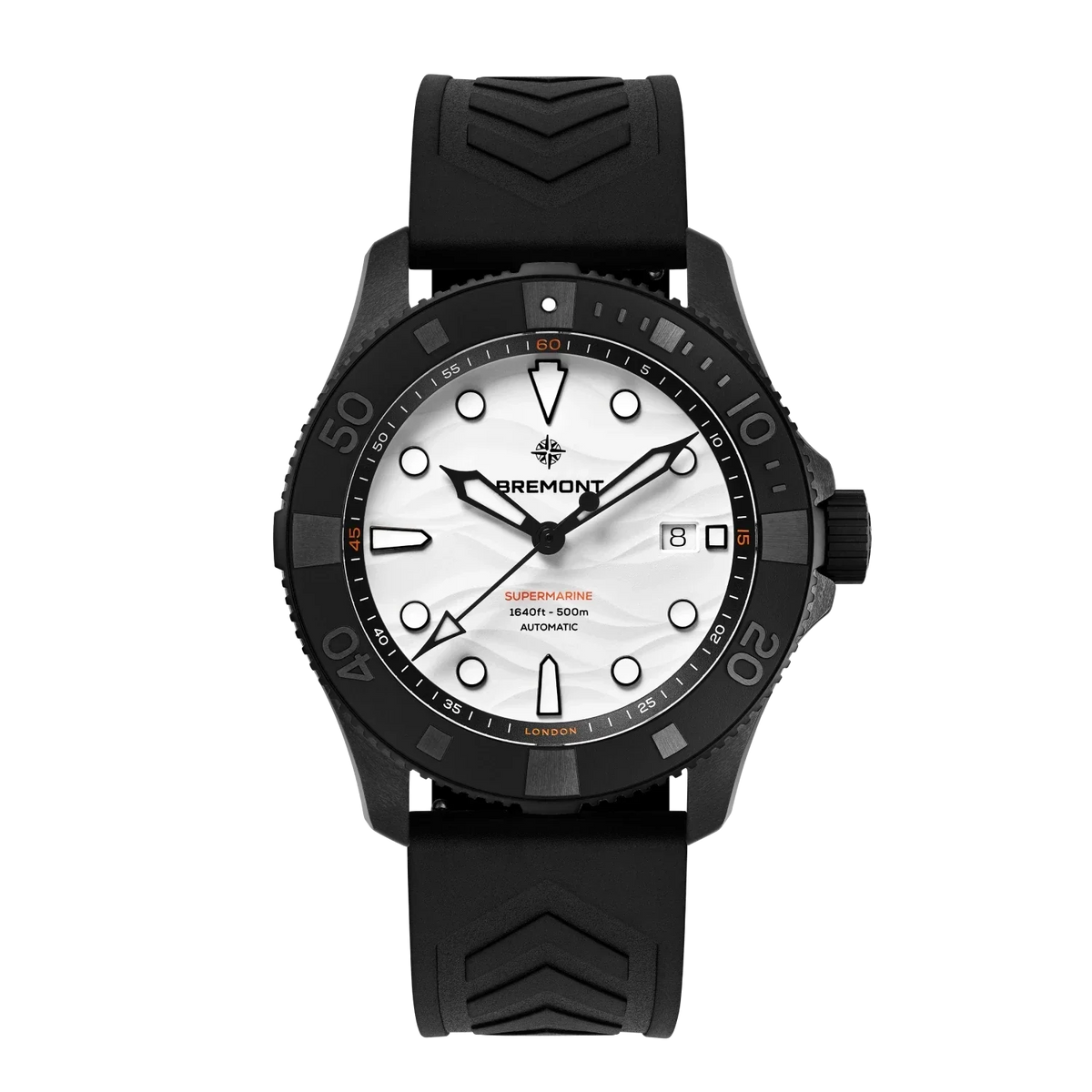 Bremont Supermarine Full Ceramic Polar White 43mm White Dial Men's Watch SM43-DT-BKCER-WH-R-S