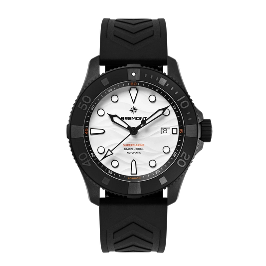 Bremont Supermarine Full Ceramic Polar White 43mm White Dial Men's Watch SM43-DT-BKCER-WH-R-S