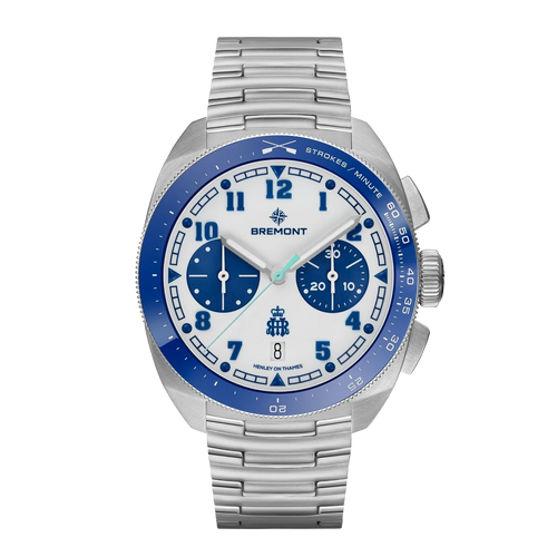 Bremont Terra Nova Henley Royal Regatta Chronograph 42.5mm White Dial Men's Watch TN42-CHR-SS-HRR-B