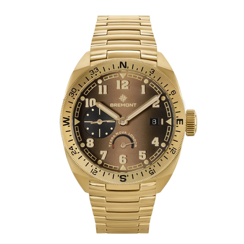 Bremont Terra Nova 40.5mm Power Reserve Bronze Gradient Caramel Dial Men's Watch TN40-PWR-BZ-BR-B