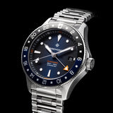 Bremont Supermarine 300M GMT, 'Glacier' Blue 40mm Blue Dial Men's Watch SM40-GMT-SS-BLBK-B